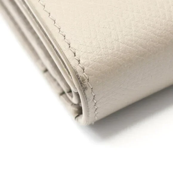 Celine Trifold Wallet Small Trifold Wallet Gray Beige Leather - Picture 9 of 11